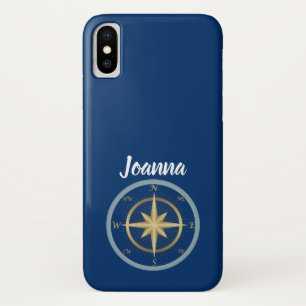 Nautical Compass iPhone X Case