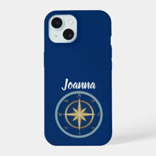Nautical Compass iPhone 15 Case