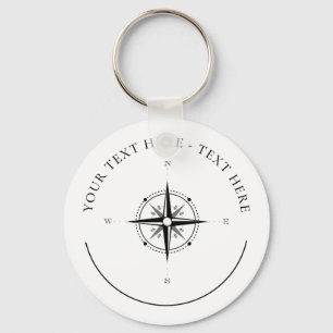 Nautical Compass Keychain