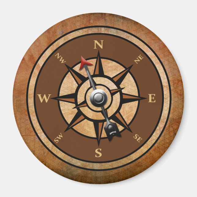 Nautical Compass Magnet (Front)