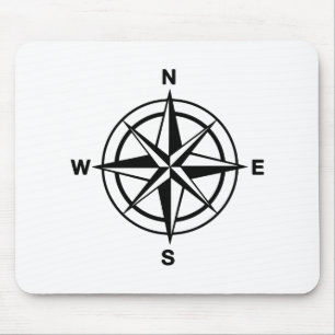 Nautical Compass Mouse Mat