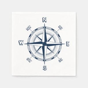 Nautical Compass Napkin