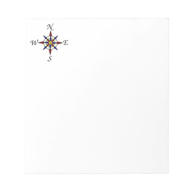 Nautical Compass Notepad (Front)