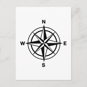 Nautical Compass Postcard