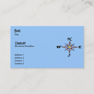 Nautical Compass Rose Profile/Business Card