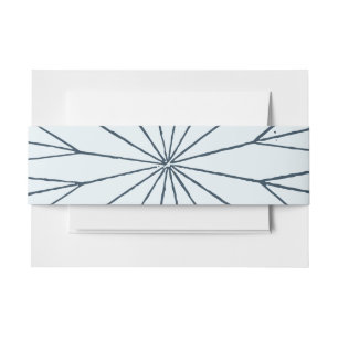 Nautical Compass Rose Seaside Wedding Invitation Belly Band