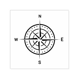 Nautical Compass Self-inking Stamp