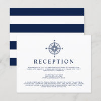 Nautical Compass Wind Rose | Reception Invite