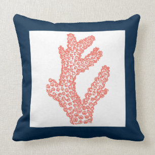 Nautical Coral Pillow