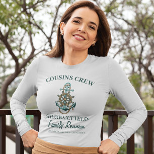 Nautical Cousin Crew Anchor Boating Matching T-Shirt