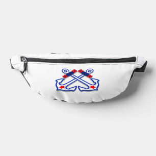 Nautical Crossed Anchors Bum Bags