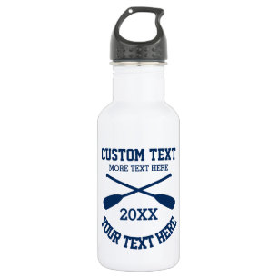 Nautical crossed boat rowing oars icon custom  532 ml water bottle