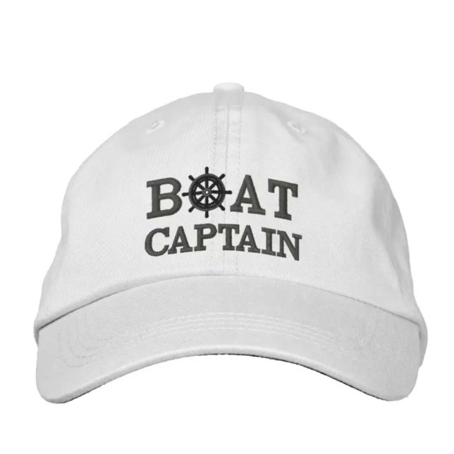 Nautical Cruise Boat Captain Custom Embroidered Hat (Creator Uploaded)