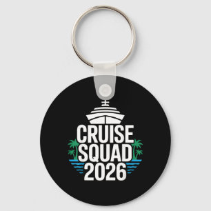 Nautical Cruise Squad 2026 Funny Matching Family Key Ring