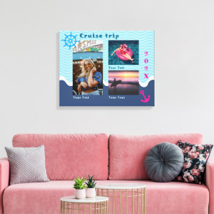 Nautical Cruise Trip Photo Canvas Print