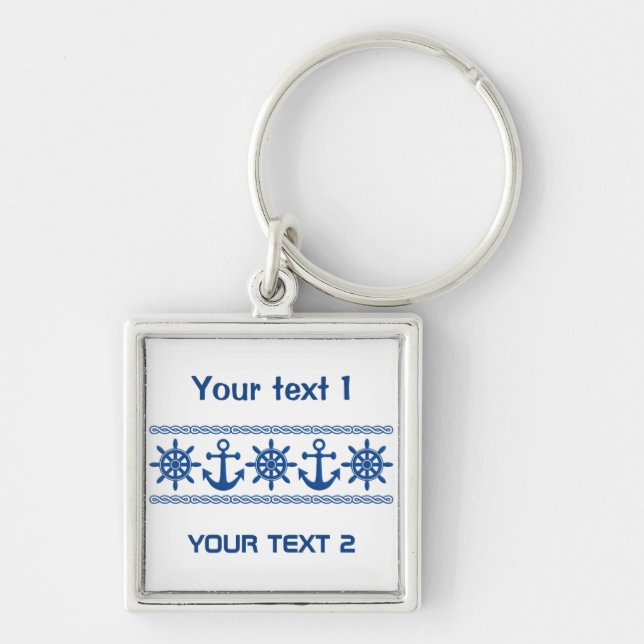Nautical custom key chain (Front)