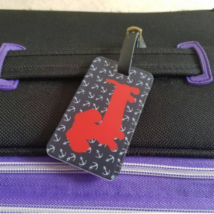 Nautical Dachshund Luggage Bag Tag