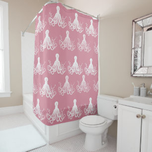 Nautical decor - Octopus Pattern Shower Curtain
