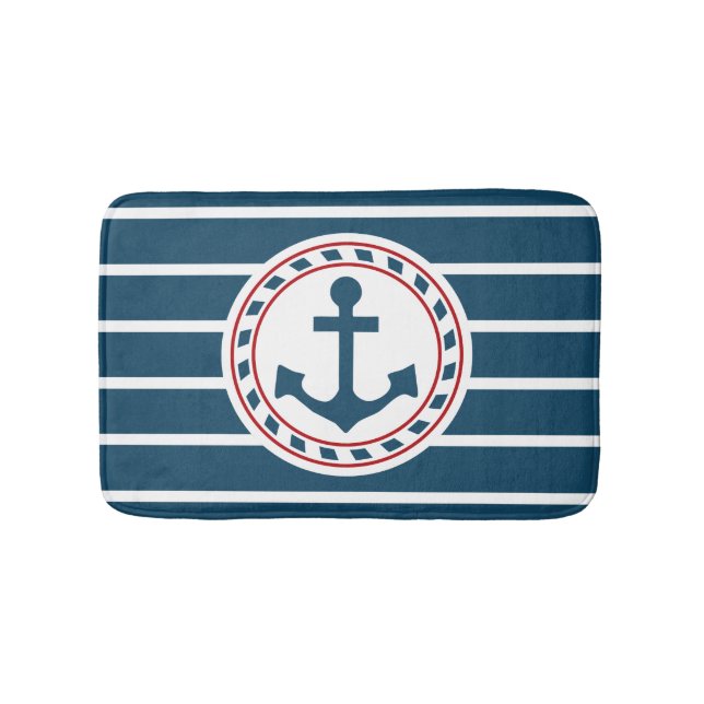 Nautical design bath mat (Front)