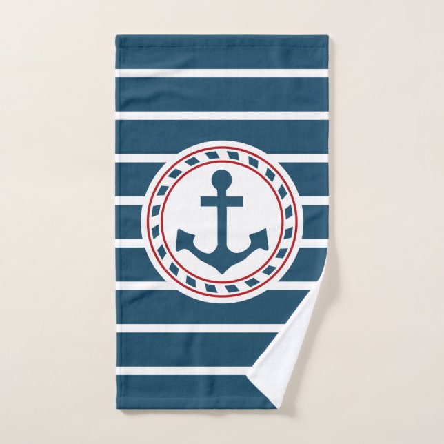 Nautical design bath towel set (Hand Towel)