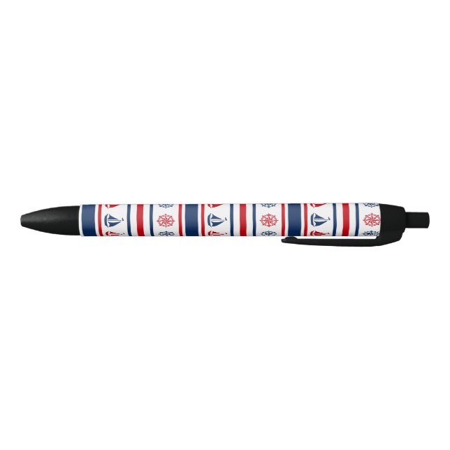 Nautical design black ink pen (Bottom)