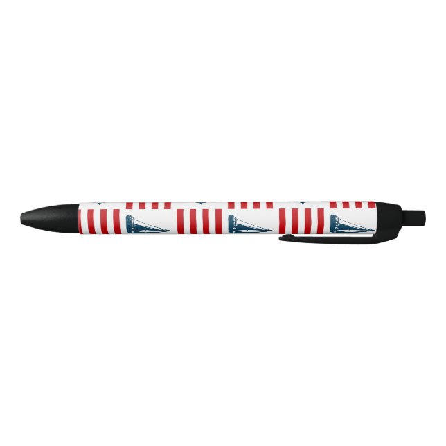Nautical design black ink pen (Bottom)