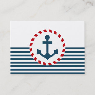 Nautical design business card
