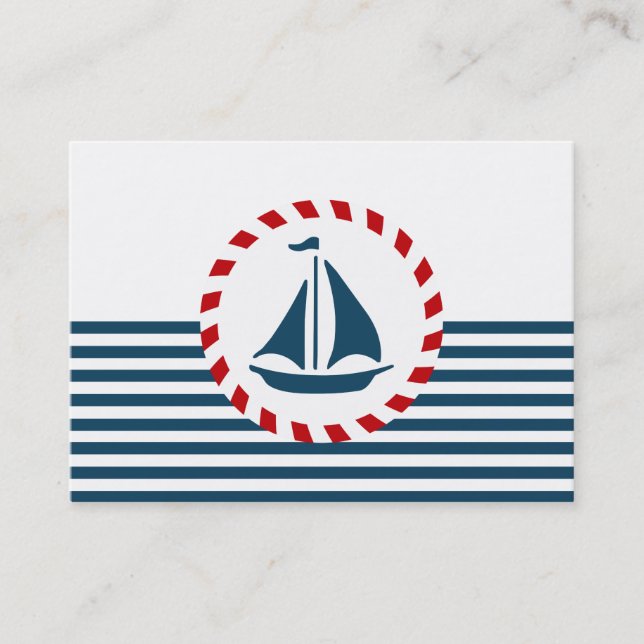 Nautical design business card (Front)