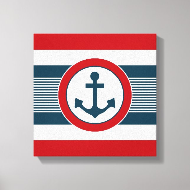 Nautical design canvas print (Front)