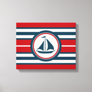 Nautical design canvas print