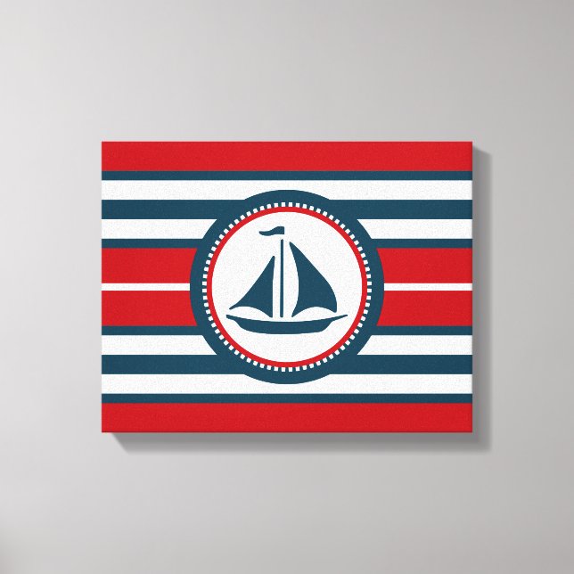 Nautical design canvas print (Front)