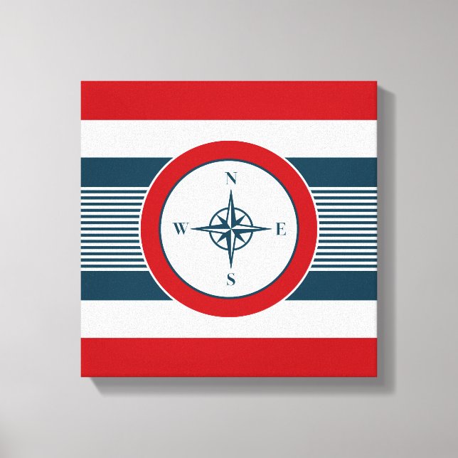 Nautical design canvas print (Front)