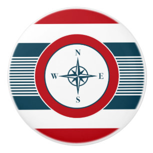Nautical design ceramic knob