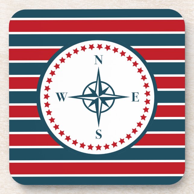 Nautical design coaster (Front)