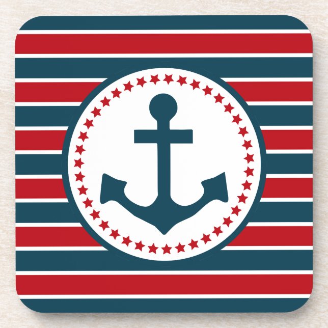 Nautical design coaster (Front)