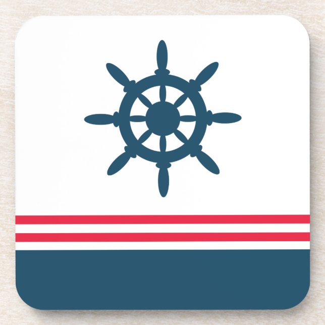Nautical design coaster (Front)
