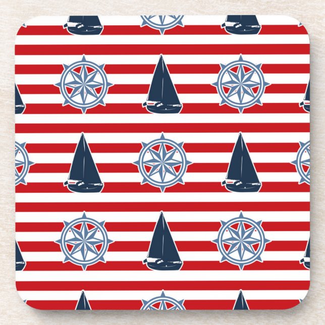 Nautical design coaster (Front)