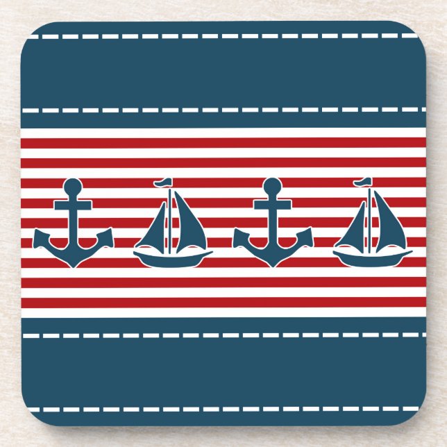 Nautical design coaster (Front)
