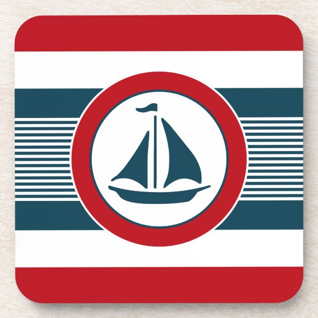 Nautical design coaster (Front)