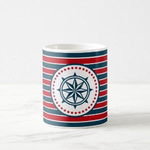 Nautical design coffee mug