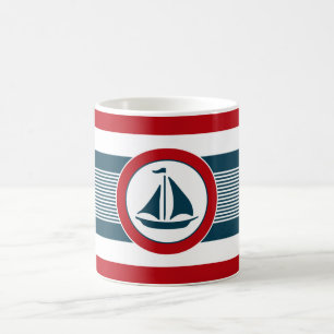 Nautical design coffee mug