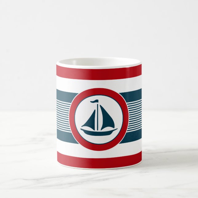 Nautical design coffee mug (Center)