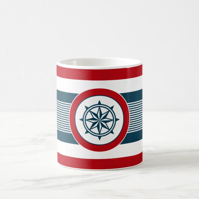 Nautical design coffee mug (Center)