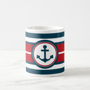 Nautical design coffee mug