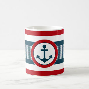 Nautical design coffee mug