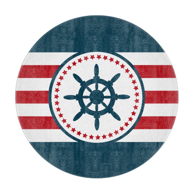 Nautical design cutting board (Front)