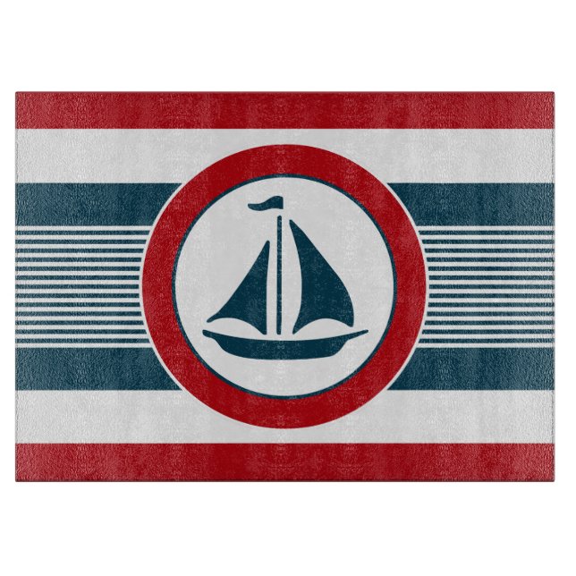 Nautical design cutting board (Front)
