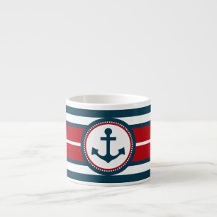Nautical design espresso cup