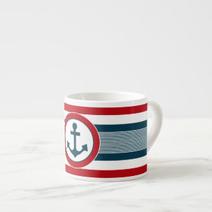 Nautical design espresso cup