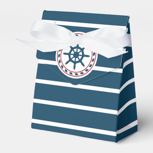 Nautical design favour box (Front Side)